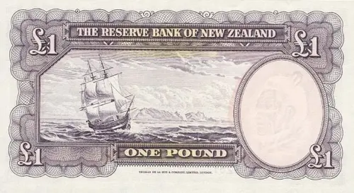 New Zealand 1 Pound Banknote Front Issued 1967 Accepted For Exchange