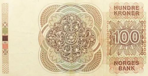 Norwegian 100 Kroner Banknote Front Issued 1993 Accepted For Exchange