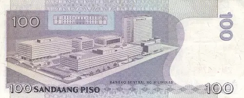 Philippine 100 Piso Banknote Front Issued 1998 Accepted for Exchange