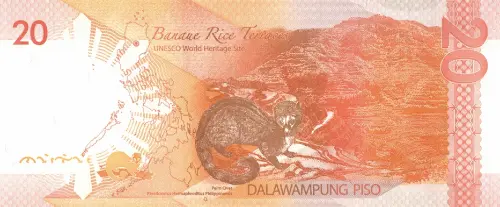 Philippine 20 Piso Banknote Front Issued 2010 Accepted For Exchange