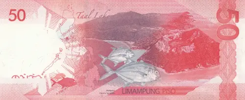Philippine 50 Piso Banknote Front Issued 2010 Accepted For Exchange