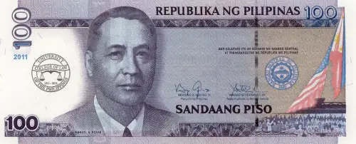 Philippine 100 Piso Banknote Front Issued 2011 Accepted For Exchange