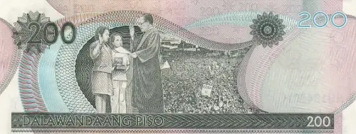 Philippine 200 Piso Banknote Front Issued 2011 Accepted For Exchange