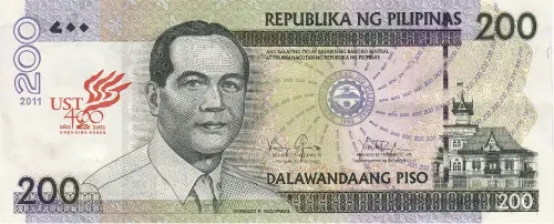 Philippine 200 Piso Banknote Front Issued 2011 Accepted For Exchange