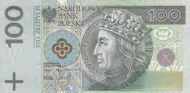 Polish 100 Zloty Banknote Front Issued 1994 Accepted For Exchange