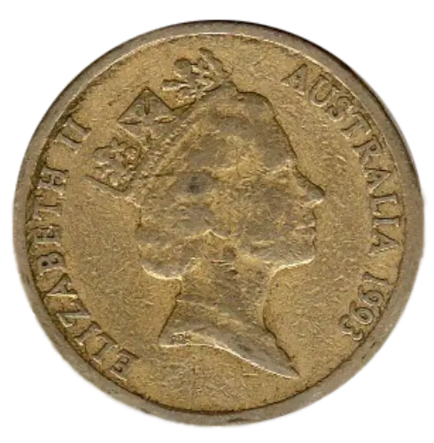 Australian 1 dollar coin font