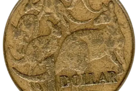 Australian 1 dollar coin font