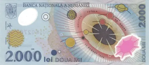 Romanian 2000 Old Lei Banknote Front Issued 2000 Accepted For Exchange