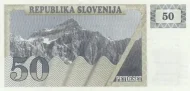 Slovenia 50 Tolar Banknote Front Issued 1990 Accepted For Exchange