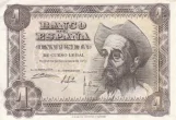 Spanish 1 Peseta Banknote Front Issued 1951 Accepted For Exchange