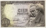 Spanish 100 Peseta Banknote Front Issued 1946 Accepted For Exchange
