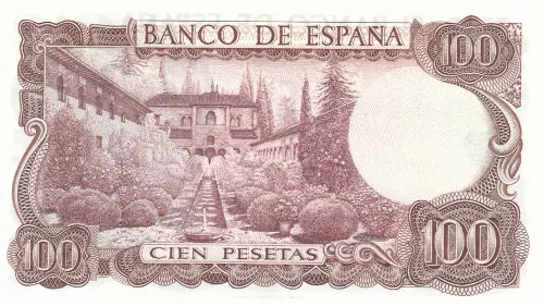 Spanish 100 Peseta Banknote Front Issued 1970 Accepted For Exchange