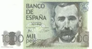Spanish 1000 Peseta Banknote Front Issued 1979 Accepted For Exchange