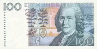 Swedish 100 Krona Banknote Front Issued 1986 Accepted For Exchange