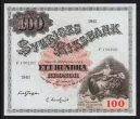 100 Swedish Krona (Svea) Issued 1898 Front Accepted For Exchange