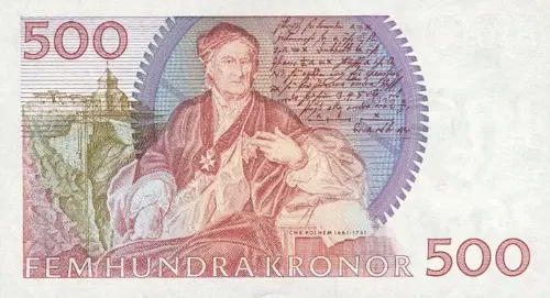 Swedish 500 Krona Banknote Front Issued 1994 Accepted For Exchange