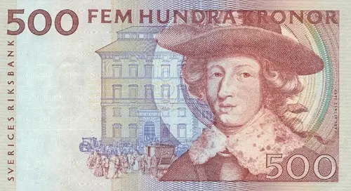 Swedish 500 Krona Banknote Front Issued 1994 Accepted For Exchange