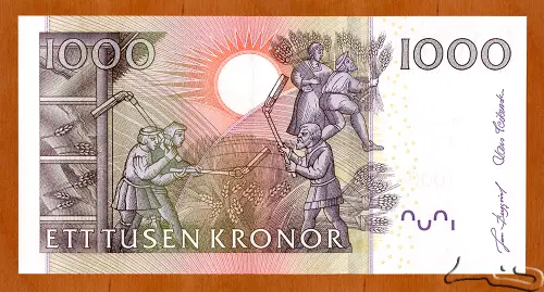 1000 Swedish (Vasa) Issued 2006 Front Accepted For Exchange Accepted