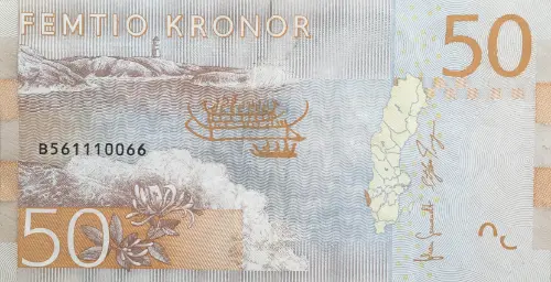 50 Swedish Krona First Issued 2015 Front Accepted For Exchange