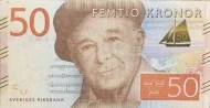50 Swedish Krona First Issued 2015 Front Accepted For Exchange