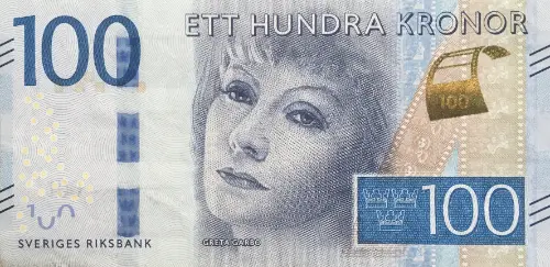100 Swedish Krona First Issued 2016 Front Accepted For Exchange