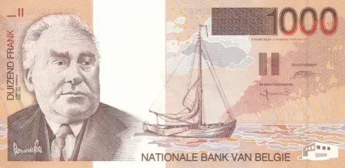 Belgian 1000 Franc Banknote (Constant Permeke) Front Issued 1997