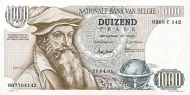 Belgian 100 Franc Banknote (Mercator) Front Issued 1961 accepted for exchange