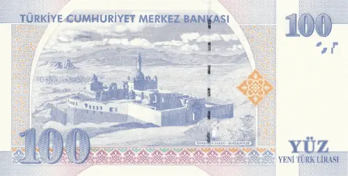 Turkish 100 New Lira Banknote Front Issued 2005 Accepted For Exchange