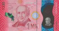 1,000 Costa Rican Colones polymer banknote (Braulio Carrillo Colina, 2019)