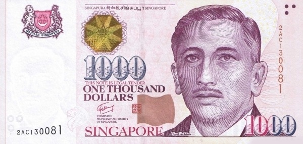 1.000 Dollars SGP Banknote (2004-Present Issue) 2010-2018