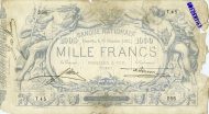 1.000 Francs BEF Banknote (Pre-World War I Issue) 1870-1884