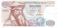 1.000 Francs / Frank BEF Banknote (Interwar Period Issue) 1961-1976