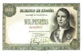 1.000 Pesetas ESP Banknote (Banco de España (Madrid Issue)) 1949