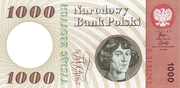 1.000 Złotych POL Banknote (Early Communist Era Notes) 1965