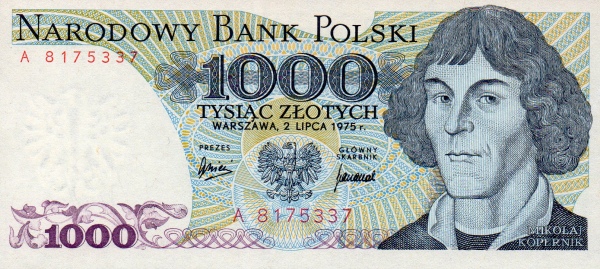 1.000 Złotych POL Banknote (Early Communist Era Notes) 1975-1982