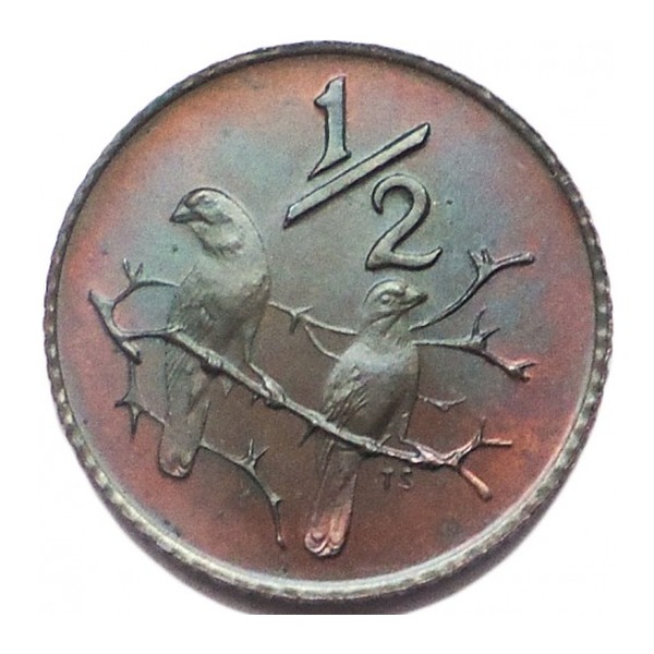 1/2 cent coin South Africa (reverse)