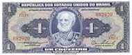 1 Brazilian Cruzeiro Banknote (Marques De Tamandare)