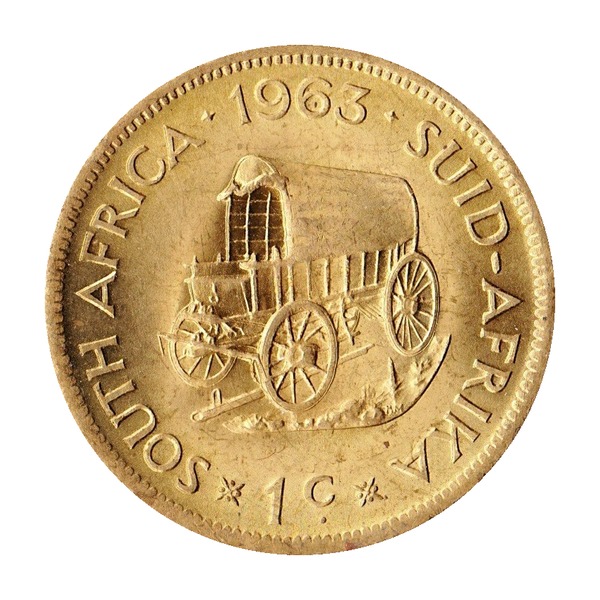 1 Cent coin (Jan van Riebeeck, Covered Wagon) (reverse)