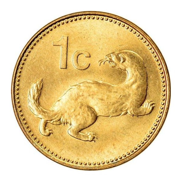 1 cent coin Malta (large type) (reverse)