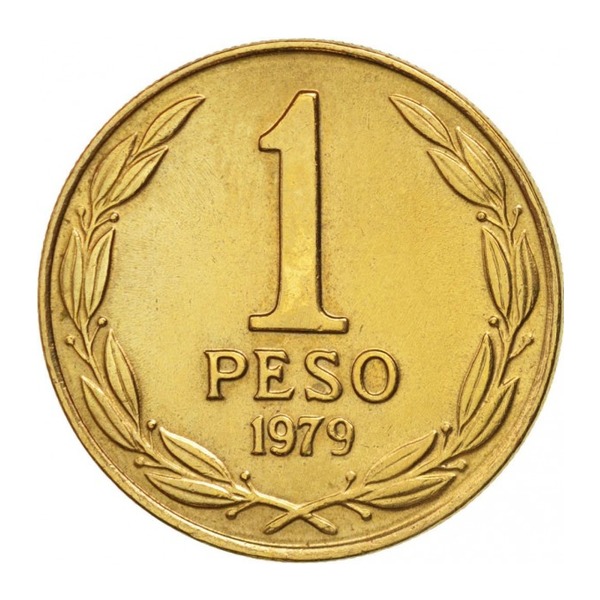 1 Chilean Peso coin (reverse)