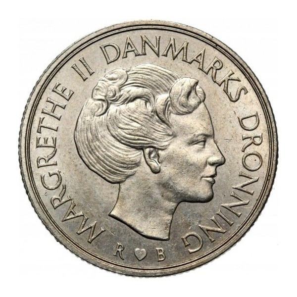 1 Danish Krone coin
