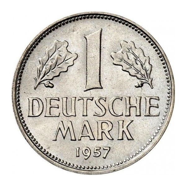 1 Deutsche Mark coin (reverse)