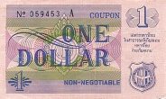 1 Dollar THB Banknote (1970 October Issue) 1970