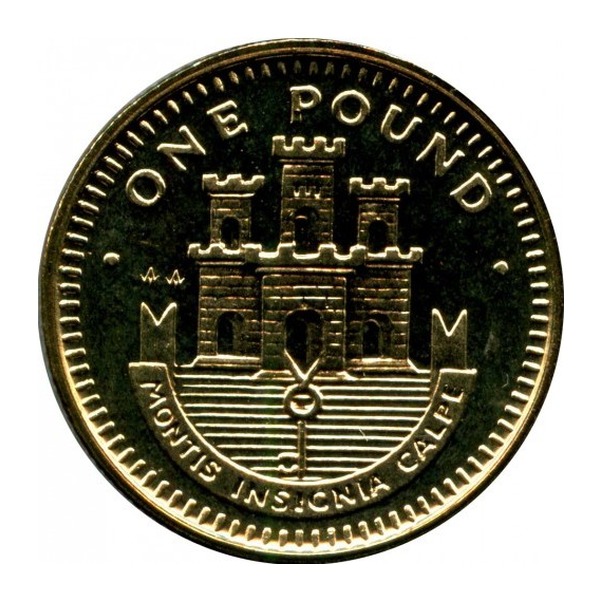 1 Gibraltar Pound coin (reverse)