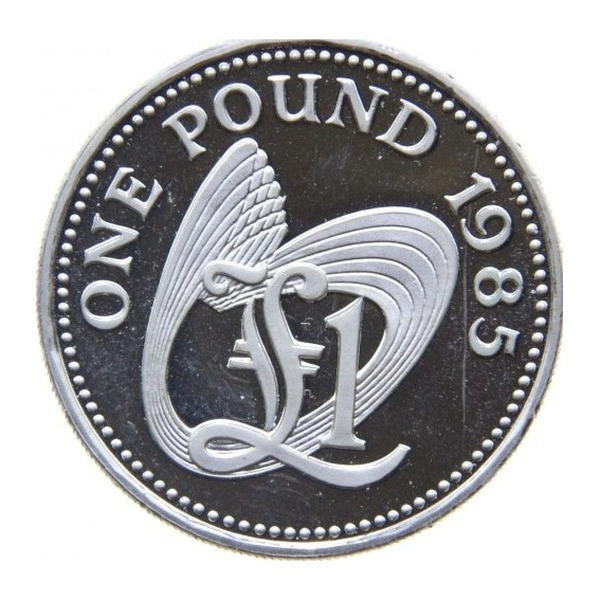 1 Guernsey Pound coin (reverse)
