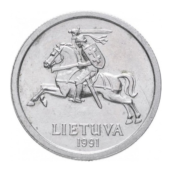 1 Litas coin Lithuania
