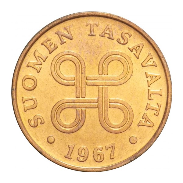 1 penni coin Finland (aluminium)