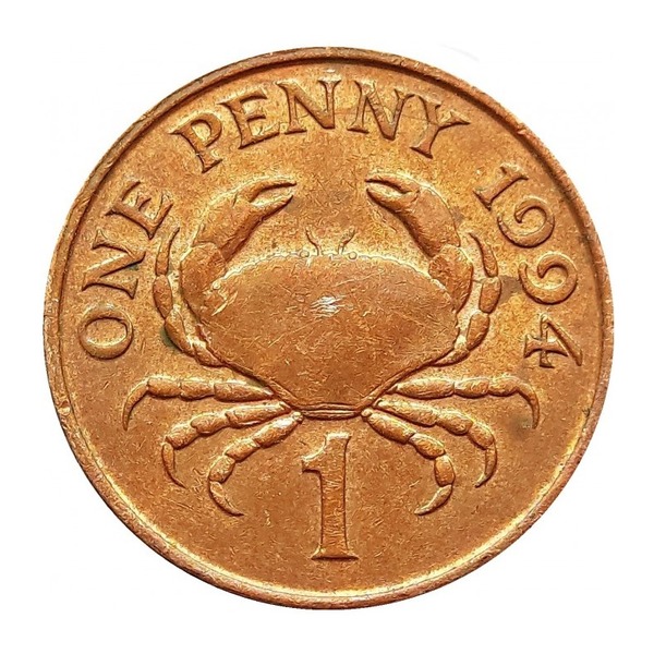 1 Penny coin Guernsey (reverse)