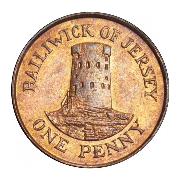 1 Penny coin Jersey (reverse)