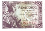 1 Peseta ESP Banknote (Banco de España (Madrid Issue)) 1943